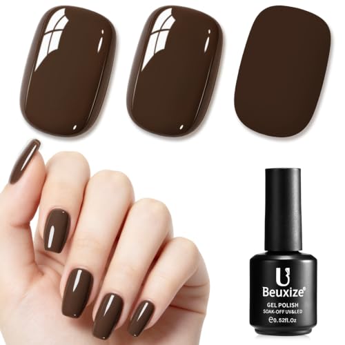 Beuxize 15ML Chocolate Brown Gel Nail Polish