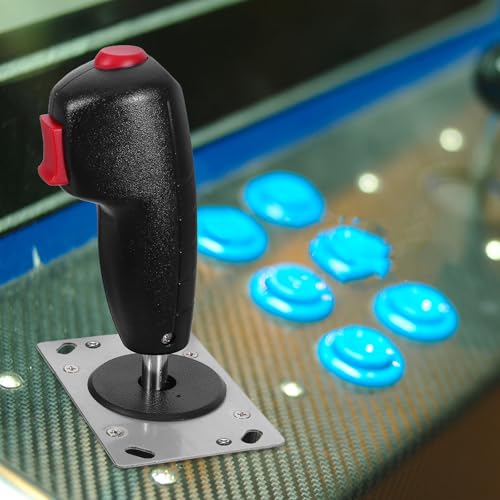 CVUTOVO Manette de Jeu Arcade pour Simulateurs de Vol Micro-interrupteur Intégré, Levier de Joystick Précis sans Vibration, Accessoire de Remplacement Compatible PC pour Contrôle Immersif – vue 5