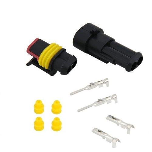 Ketofa 5 Kit 2 Pins Waterproof Electrical Wire Connector Plug
