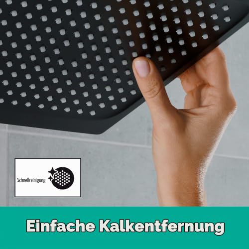 hansgrohe Vernis Shape - Kopfbrause, eckige Duschbrause (230 x 170 mm), Regendusche mit 1 Strahlart für Wand- oder Deckenmontage… – Ansicht 3