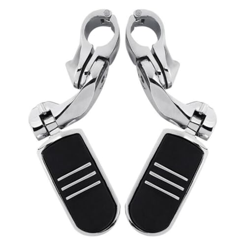 EYBTTV Chrome 1/4" Short Highway Engine Guard Footpeg for Chief 99-03 09-20 for Chieftain 14-20 for Goldwing F6B 13-17 for Raider 08-09 for Raider S 08-09 for Raider SCL 12-13 for Route 66 90