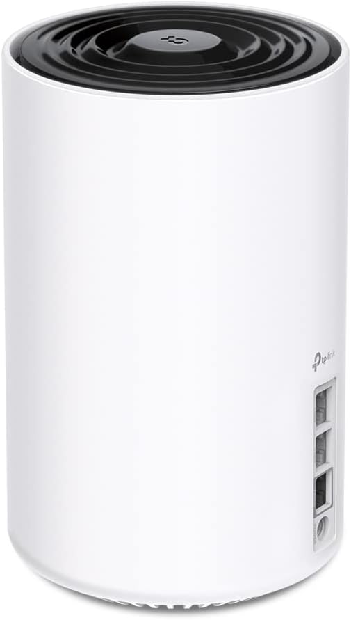 TP-Link Deco XE75 Pro Mesh WLAN Set (1 Pack) Wi-Fi 6E AXE5400 Tri-Band Router & Repeater 1 x 2.5G Port + 2 x 1G Ports Additional Unit Recommended for Houses with 1-2 Bedrooms WPA3
