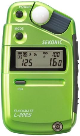 Sekonic 401-303 L-308S Flashmate Light Meter Anniversary Edition for Strobes - Pale Light Green