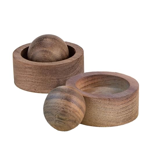 2 Pieces Wooden Essential Oil Diffuser Aromatherapy Diffuser Small Wooden Fragrance DIffusers Fragrances Retention Long Lasting Fragrance for Home, Bathroom, Office, Toilet