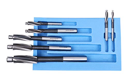 Accusize Industrial Tools 508S-007M 7 Pc Metric Hss Solid Capscrew Counterbore Set thumb #2