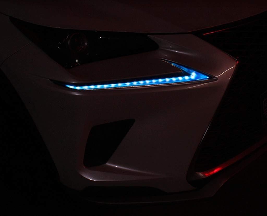 New Protective Front Day Light Stickers for Lexus NX NX200t NX300h 2014-2020 (Red)
