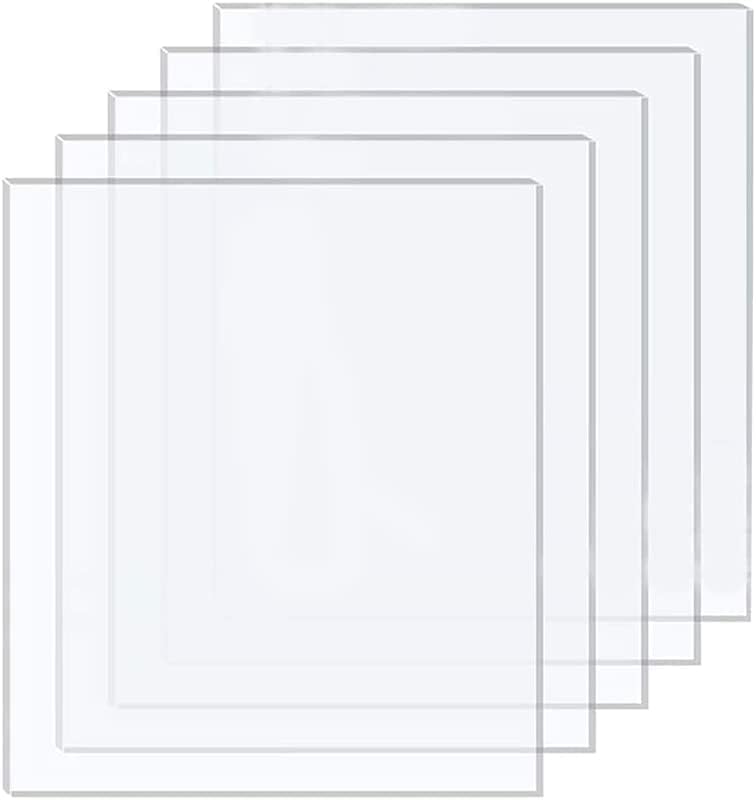500mm x 500mm Clear Acrylic Plastic Sheet Laser Cut to Size Perspex Glass Sheet Panel 3mm Thick Small Large Replacement Acrylic Sheet Sizes