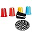 5pcs mixed color EQhole knobs