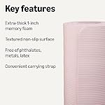 Amazon Basics Thick Exercise Yoga Mat with Carrying Strap