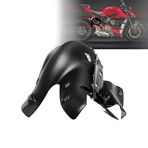 Fibra de carbono real para Ducati Panigale V4 protector térmico escape 2