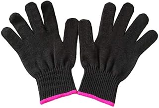 2 Professional Heat Resistant Gloves for Hair Styling Heat Blocking for Curling, Flat Iron and Curling Wand Suitable for Left and Right Hands