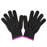 Lessmon 2 Professionelle Hitzebeständige Handschuhe für Das Haarstyling Hitze für Locken, Glätteisen und Lockenstab