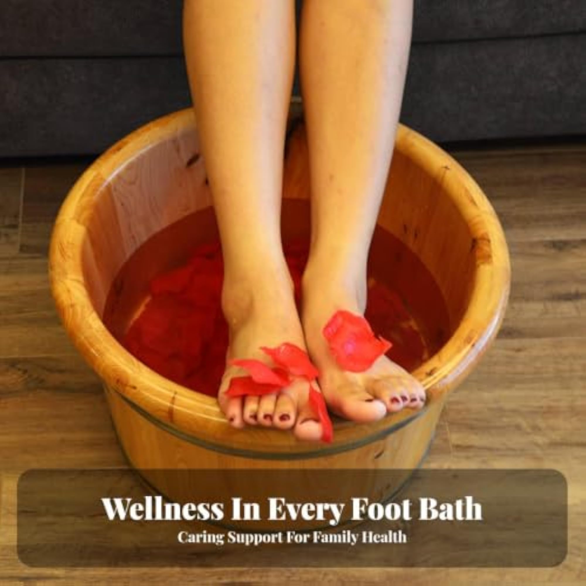 Wooden Foot Soaking Basin Good Heat Preservation