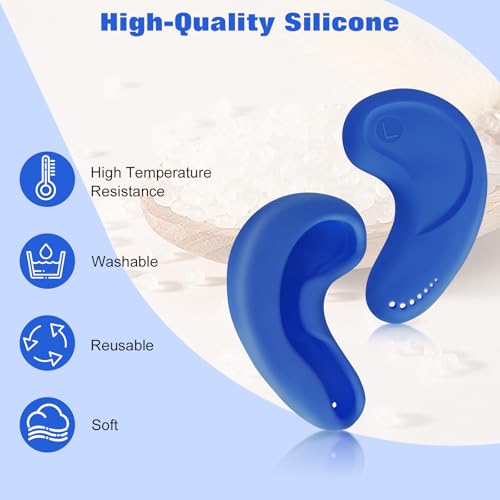 FERNIDA Silicone Ear Protectors for Hair Dye, Reusable Heat Resistant Ear Covers for Blow Dryer, Heat Styling, Salon, Home