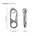 MecArmy CH6 Titanium Carabiner Keychain Clip, EDC Small Backpack Clip Heavy Duty Key Clips Quick Release Key Chain for Keys Outdoors