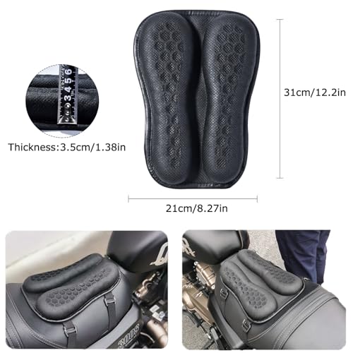 Cojín de gel para motocicleta universal transpirable 3D plegable 4