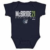 500 LEVEL Kayla McBride Minnesota Lynx One-Piece Infant Bodysuit - Kayla McBride Minnesota Lynx Elite WHT (Navy, 6M)