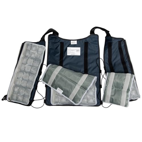 FlexiFreeze Ice Vest - Personal Cooling Cold Vest for Heat Relief, Navy
