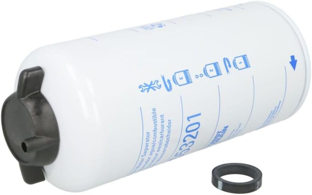 Donaldson P553201 Twist&Drain Fuel Water Separator Filter 8.63 In., Water Separator Type, Spin On Style, Composite Media Type