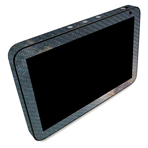 Image of MightySkins Carbon Fiber Skin Compatible with Amazon Echo Show 8 (Gen 2) - Galactic Landscape | Protective, Durable Textured Carbon Fiber Finish | Easy to Apply