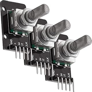 AZDelivery 3 x KY-040 Rotary Encoder Rotary Encoder Moduł, kompatybilny z Arduino i Raspberry Pi w tym E-Book!