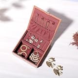 La Trove Quirky Trinket Jewelry Organizer Box, Stylish Storage Box for Rings, Earrings, Necklaces, & Small Jewelry - Trinket