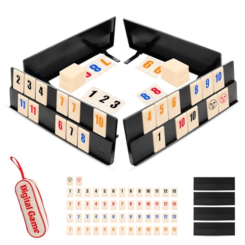 Wvu & Wvo Spiele Original Rummy Cup Mini Rummy Spielset Reisespiel Klassische Gesellschaftsspiele Brettspiele für Erwachsene und Kinder Weihnachtsgeschenk