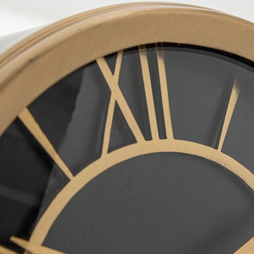 Horloge de table élégante noire et dorée idée cadeau crémaillère chic - 6