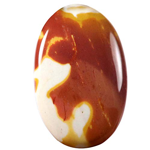 Jaspe mookaite rouge naturel ovale 47,15 ct, une pierre précieuse de collection