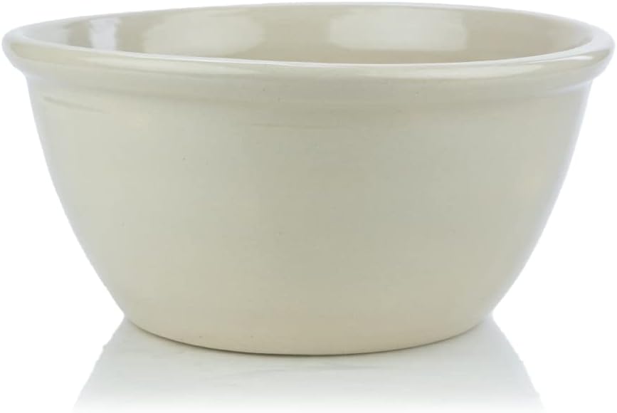 Hand Turned Stoneware Bowl | Natural (14")