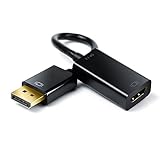 Uso: este adaptador le permitirá conectar una fuente de vídeo DisplayPort desde su notebook o PC a un monitor o proyector HDMI/ UHDTV. Transfiera fácilmente películas, fotos y juegos directamente desde su ordenador (portátil o de sobremesa) o desde su Mac, a un televisor o proyector de alta definición HD / El estándar más moderno de DisplayPort transmite contenidos 3D, HD y UHD en mil millones de colores y con sonido claro y cristalino