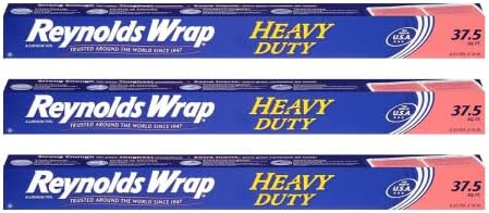 Reynolds Wrap Heavy Duty Aluminum Foil, 37.5 Square-Foot Roll (Pack - 3)