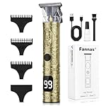 Hair Clippers for Men, Professional Hair Trimmer Barber Cordless Zero Gapped Hair Clippers with LCD Display, Mens Gifts Beard Trimmer T Liners Shavers Edgers Clipper for Hair Cutting - Gold
