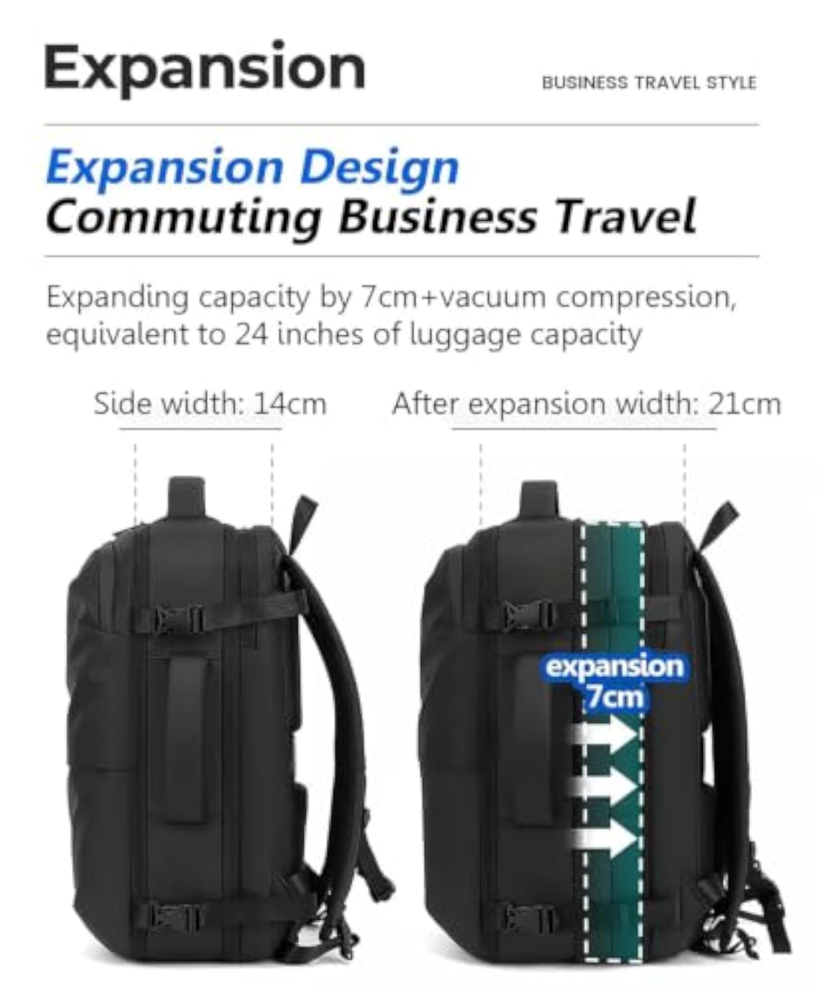 Travel Vacuum Compression Backpack with Pump