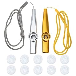 MILISTEN 1 set en métal Kazoo avec des membranes supplémentaires faciles à apprendre Kazoo avec des lanières - Les Beatles, Paul McCartney, John Lennon, RIngo Starr, George Harrison MILISTEN 1 set en métal Kazoo avec des membranes supplémentaires faciles à apprendre Kazoo avec des lanières – Image 7