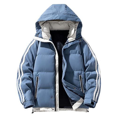 Parka en coton épaissi chaud en duvet hiver veste longue homme