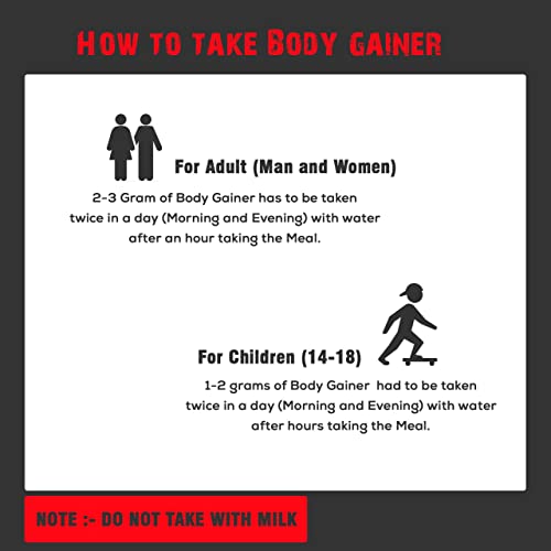 Pharma Science Body Gainer Ayurvedic Weight Gainer Powder Increase Muscles Supplement for Men & Women-100gm