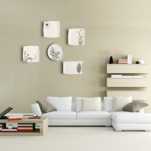 Yardwe Cabides de Placa de Parede de 4Pcs 8 Polegadas Gancho de Exibição de Placa de Metal Com Reves