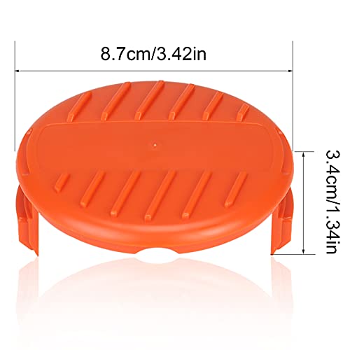 Image of THTEN RC-100-P Spool Cap Spring Fit for Black+Decker AF-100 AFS Trimmers | RC100P,385022-03 Compatible with Black and Decker Weed Eater Cover,Weed Wacker Caps Grass Trimmer Parts for AFS Trimmer
