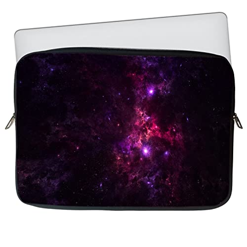 Image of TheSkinMantra Chain Laptop Sleeve Bag Compatible with Laptop /Macbooks /Chrombook /Notebook /Zbook (11.6 Inch [Chain], Pink Galaxy)