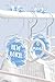 OneDream Baby Closet dividers Hanger separators - Set of 7 Baby Clothes dividers for Closet from Newborn to 24 Months, Acrylic Infant Clothes Divider (Blue)