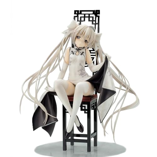 Jilijia Figura de acción de anime Yosuga No Sora de 22 cm, figura de Kasugano Sora, estilo Cheongsam, posición sentada, modelo de PVC, figura de dibujos animados, colección de regalo
