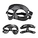 Fnacuody Basketball Training Mask Sports Face Mask Fitness Athletic Facial Cover Football Nose Guards Shield for Children Teenagers Women Men Wrestling(Black 1)