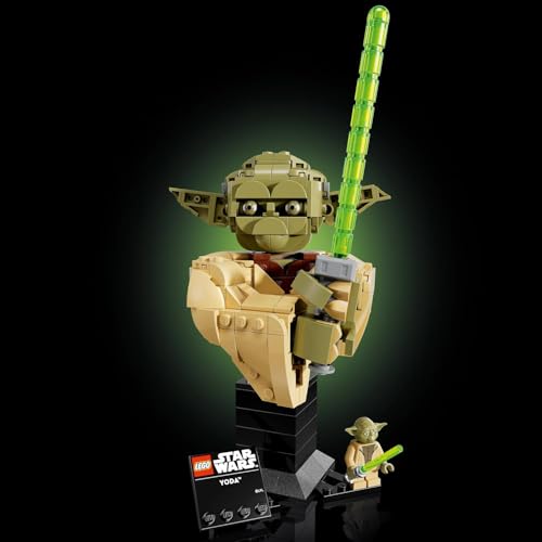 Image of LEGO Star Wars: Attack of the Clones Yoda Bust - Collectible Building Set for Adults - 75438