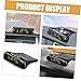Amosfun Car Digital Clock Solar-Powered Thermometer Vehicle Dashboard Car Accessory Thermometer