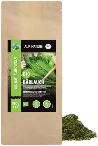 Alpi Nature Aglio Orsino BIO 500g, Foglie di Aglio Orsino Essiccate e Tritate per Cucinare