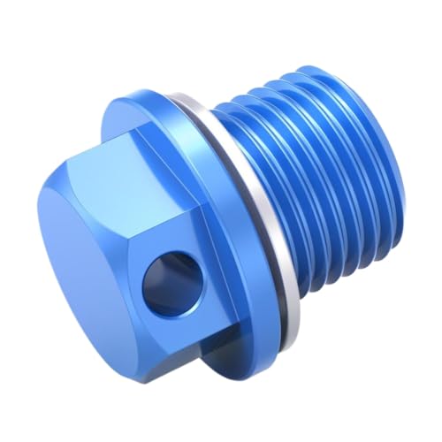 Perno magnético de tapón de drenaje de aceite para motos DR650SE y DR650 de 1996 a 2024 en color azul