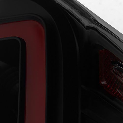 AKKON - For 2014 2015 2016 2017 Toyota Tundra SR5 Black Smoked Lens LED Tube Light Bar Taillights Brake Lamps