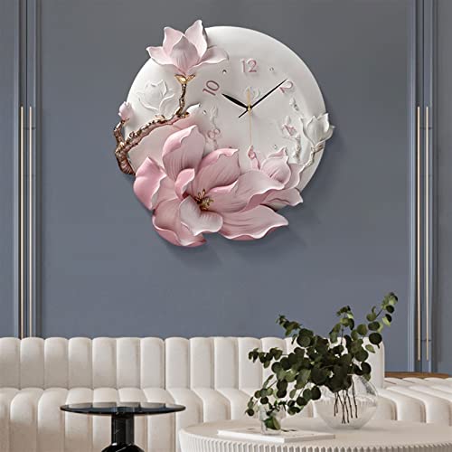 Horloge murale en forme de fleur XJBTBA grand format pour salon - 6