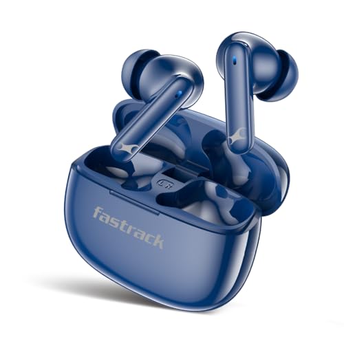 Image of Fastrack Fpods FX101|BT5.4 TWS Earbuds, 40Hrs Playtime, Quad mic ENC for Crystal Clear Calls, Low Latency Gaming Mode Upto 50ms,NitroFast Charge